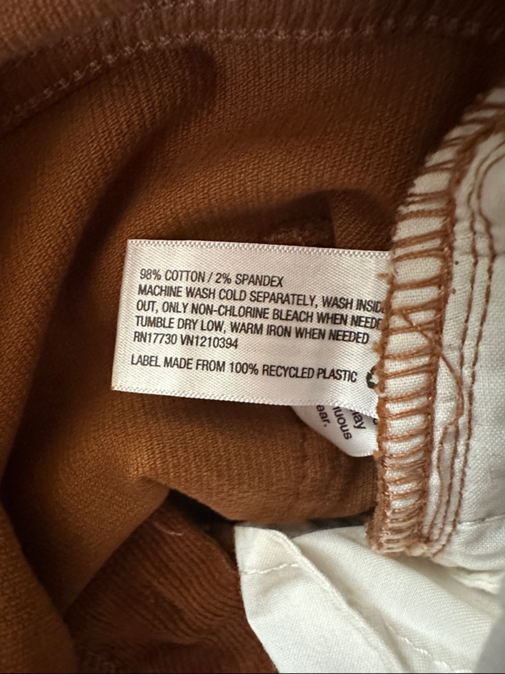 Universal Thread Rust Brown Corduroy Vintage Straight Pants size 0/25R - Picture 4 of 9